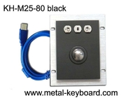 Ratón negro del Trackball del metal del color con 3 botones para los dispositivos del muti-uso