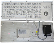 Teclado de ordenador rugoso del metal con el Trackball 38 para el quiosco industrial del control