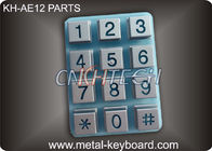 El telclado numérico adaptable industrial de 12 llaves parte la membrana del silicio con los botones del metal