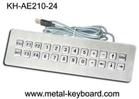 SUS304 cepilló llaves impermeables del teclado de ordenador IP65 24 riega el teclado resistente