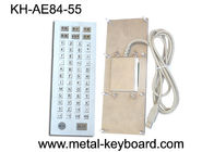 Teclado industrial construido sólidamente del metal de 55 llaves, teclado de ordenador del metal