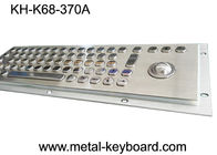 Teclado de ordenador industrial del metal de 70 llaves con el Trackball/el teclado de acero inoxidable del quiosco