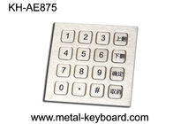 Telclado numérico construido sólidamente del acero inoxidable de 16 llaves numérico con el montaje del panel superior
