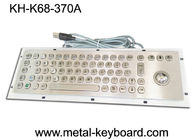 Teclado de ordenador industrial montado de 67 llaves, teclado de prueba del polvo en metal