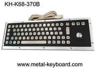 Teclado de ordenador industrial del metal del funcionamiento estable, bien teclado compatible del Trackball