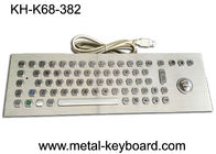 Teclado de ordenador industrial del metal de 67 Ss de las llaves con el ratón y los botones del Trackball del laser de 25m m