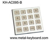 Telclado numérico del control de acceso del teclado IP 65 del acero inoxidable de la prueba del polvo con 16 llaves