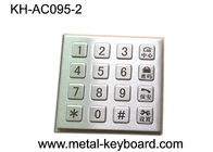 Telclado numérico elegante 4 x 4 del acero inoxidable del sistema de la puerta de 16 botones a prueba de mal tiempo