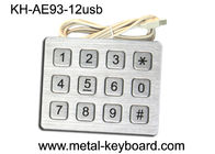 Acero inoxidable construido sólidamente del telclado numérico del metal del quiosco 4 numéricos x 3 con 12 llaves