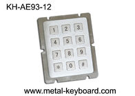 Control de acceso dinámico 4 x 3 del telclado numérico del metal de la matriz de punto de 12 llaves