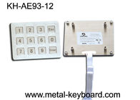 Telclado numérico a prueba de agua rugoso adaptable del metal IP65 con 16 llaves en la disposición 4x4