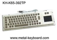 Metal industrial a prueba de polvo del teclado de ordenador con llaves del panel táctil y del ratón