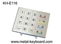 IP65 valoró el teclado numérico rugoso del metal, telclado numérico de 16 Digitaces de las llaves