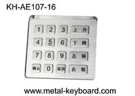 Telclado numérico rugoso clasificado IP65 del quiosco del metal con diseño modificado para requisitos particulares de la disposición