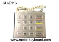 Telclado numérico del metal del quiosco del soporte del panel del acero inoxidable con la interfaz USB a prueba de vandalismo