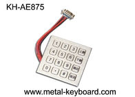 Teclado del quiosco del metal/telclado numérico industriales de encargo de Digitaces con 16 llaves