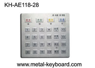 Saque el polvo del teclado del control de acceso del metal del Pounting del panel de la prueba con 28 llaves