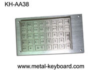 Teclado rugoso a prueba de vandalismo del acero inoxidable con 38 llaves que cargan el teclado del quiosco
