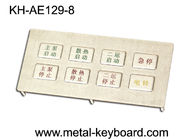 Telclado numérico con llaves del soporte 8 del panel, telclado numérico metálico del quiosco del acero inoxidable