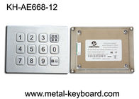 Telclado numérico en 3x4 llaves de la matriz 12, telclado numérico a prueba de vandalismo del metal del acero inoxidable