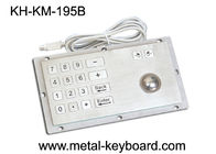 Metal el teclado del acero inoxidable de Digitaces del quiosco del acceso con el Trackball