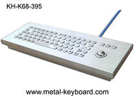 Teclado rugoso con el Trackball, teclado del metal industrial IP65 de equipo de escritorio