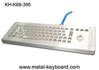 Disposición de teclado de ordenador del metal del teclado 70 del soporte y ratón a prueba de vandalismo solos del Trackball