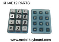 El telclado numérico adaptable industrial de 12 llaves parte la membrana del silicio con los botones del metal