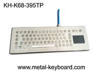 Disposición industrial de escritorio impermeable de 67 PC-teclados con el panel de delante del panel táctil 395x135 milímetro y los 3 botones de ratón adicionales