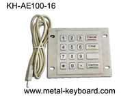 Metal industrial a prueba de polvo del telclado numérico del acero inoxidable del puerto de USB con 16 llaves planas