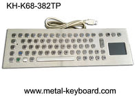 El teclado industrial del ordenador con el panel táctil, 70 llaves impermeabiliza el teclado con el panel táctil