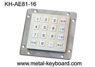 El laser industrial resistente del telclado numérico del metal del vándalo de 16 llaves grabó el telclado numérico del soporte del panel