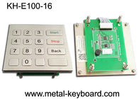 Material del acero inoxidable del teclado numérico del metal del interfaz USB con 16 llaves planas