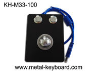 Buen funcionamiento industrial del Trackball IP65 del metal del negro del dispositivo de señalización del soporte del panel