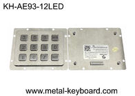Soporte retroiluminado del panel de las llaves del telclado numérico 12 del metal de la prenda impermeable de la matriz de los SS PS2 3x4