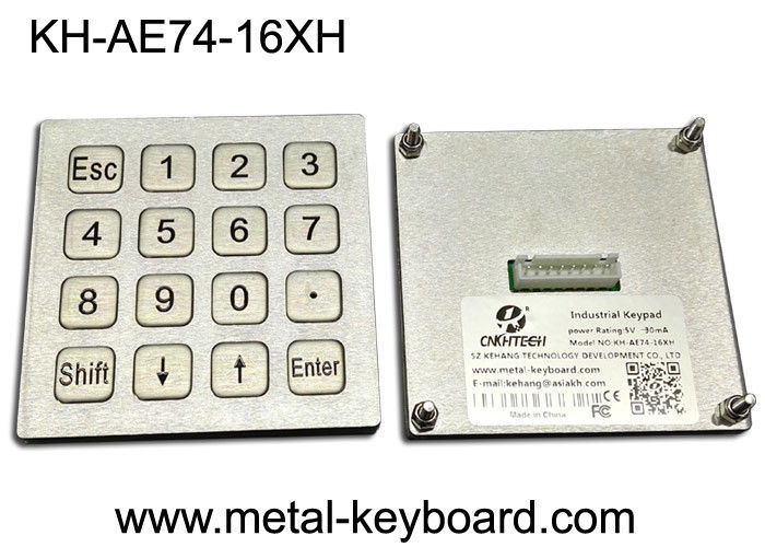 portuario de USB industrial de la matriz del teclado de la PC de la disposición 4x4 para la estación del gas combustible del quiosco