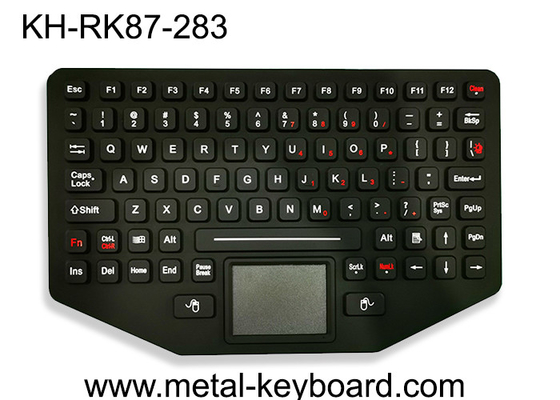 El teclado industrial portátil militar del silicón construyó sólidamente el contraluz con el panel táctil