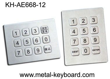 12 llaves sellaron el teclado numérico, telclado numérico rugoso a prueba de agua en la matriz 3x4