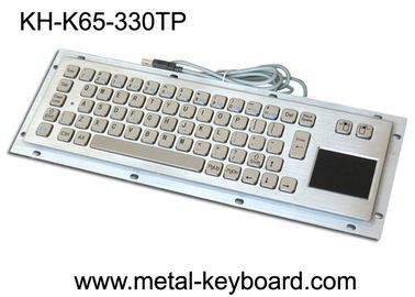 Panel trasero que monta el teclado de ordenador industrial con 65 llaves y el panel táctil