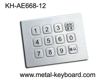 Mini teclado numérico del metal de 12 llaves del acero inoxidable para la máquina expendedora