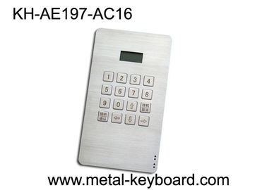 telclado numérico metálico rugoso del diseño 4x4 con 16 llaves para el sistema del control de acceso