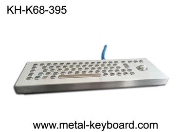 Teclado construido sólidamente independiente del acero inoxidable, teclado de escritorio industrial con el Trackball