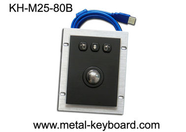 El negro del puerto de USB selló el dispositivo de señalización del Trackball de la prueba del polvo, ratón del ordenador del acero inoxidable