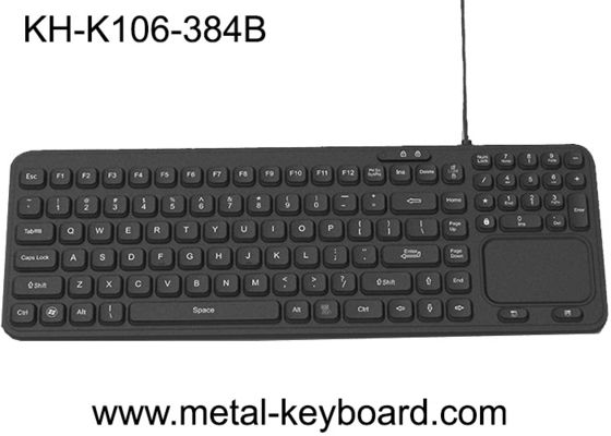 Llaves industriales construidas sólidamente del teclado 106 de la goma de silicona con el Trackball plástico