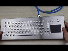 Teclado de PC metálico con interfaz USB, 70 teclas, resistente al vandalismo