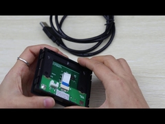 Alfombrilla de ratón industrial a prueba de polvo, material plástico, negro, sellado