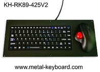 Teclado del soporte del panel del teclado USB del silicón IP65 con el ratón ergonómico del Trackball