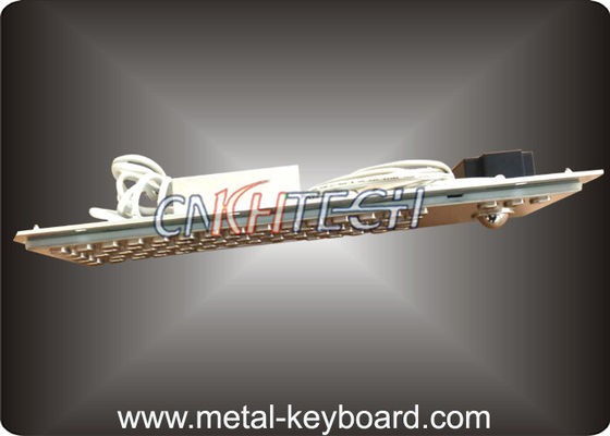 Teclado de ordenador industrial resistente del vándalo con el Trackball, metal resistente del teclado de agua