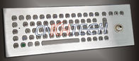 Teclado rugoso con el Trackball, teclado del metal industrial IP65 de equipo de escritorio