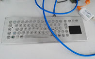 Teclado de escritorio de la prenda impermeable de la tarifa del metal IP65 con el panel de delante del panel táctil 395x135 milímetro